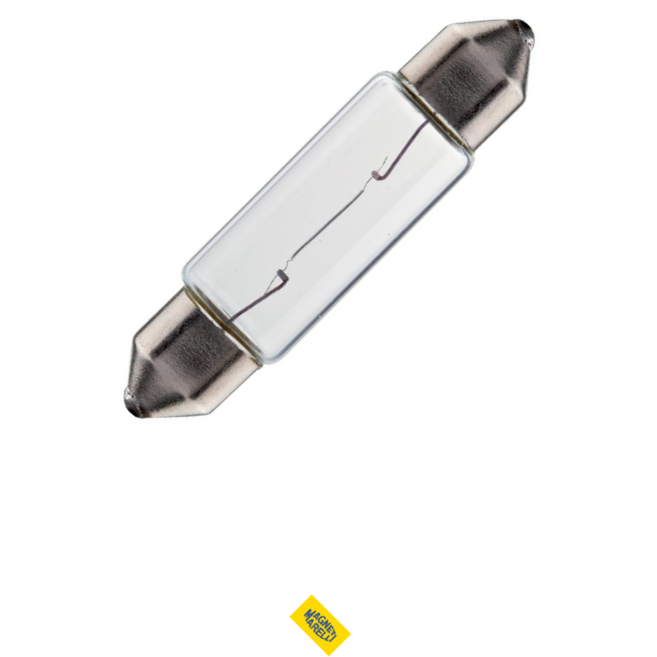 10 Lâmpadas Luz Do Teto / 12V 5W Sv8.5 8 C5W 11*38 Standard Torpedo - Magneti Marelli - LMM6418