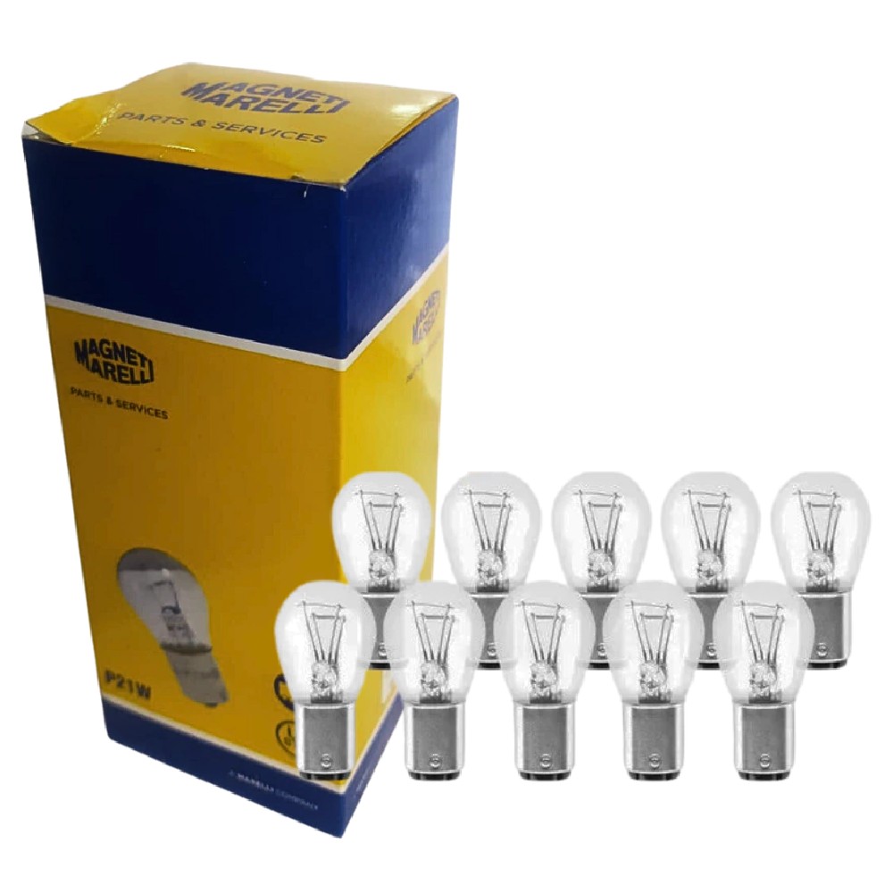 10 Lâmpadas Luz Do Teto / 24V 21W Ba15S P21W Truck - Magneti Marelli - LMM7511