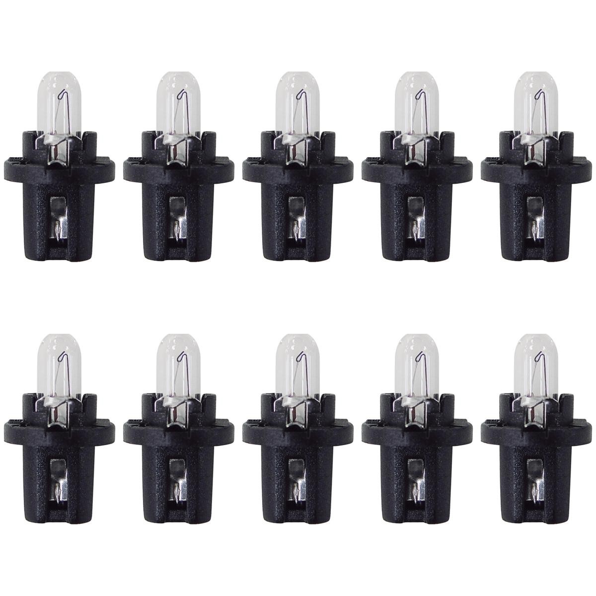 10 Lâmpadas Luz Do Painel / 12V 1,2W B8,5D Preto Standard Pinguinho - Magneti Marelli - LMM2721MF