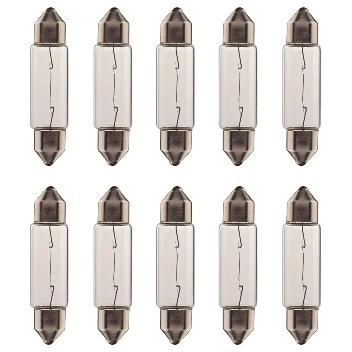 10 Lâmpadas Luz Do Teto / 12V 10W Sv8.5 8 C10W 11*38 Standard Torpedo - Magneti Marelli - LMM6411