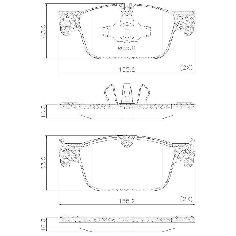Pastilha de Freio para Volvo XC60 - Fras-le - PD/2212