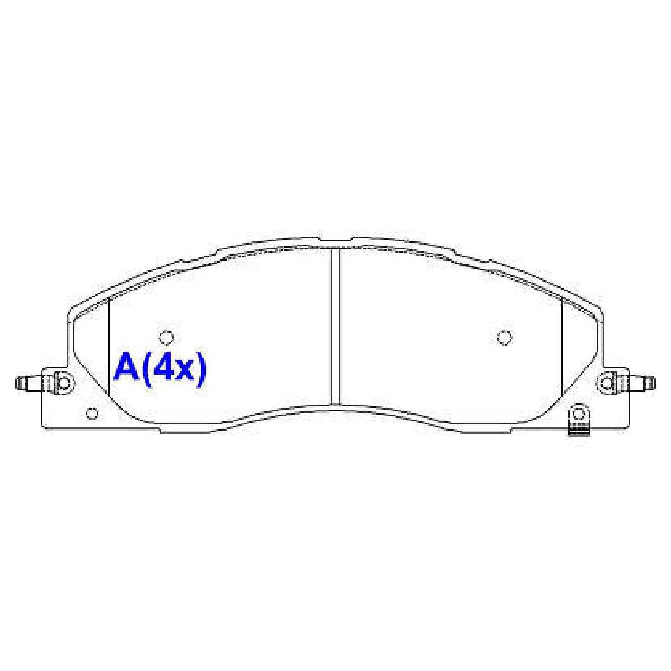 Pastilha de Freio Cerâmica Dianteira para Dodge RAM 2500 - Syl - 3124C