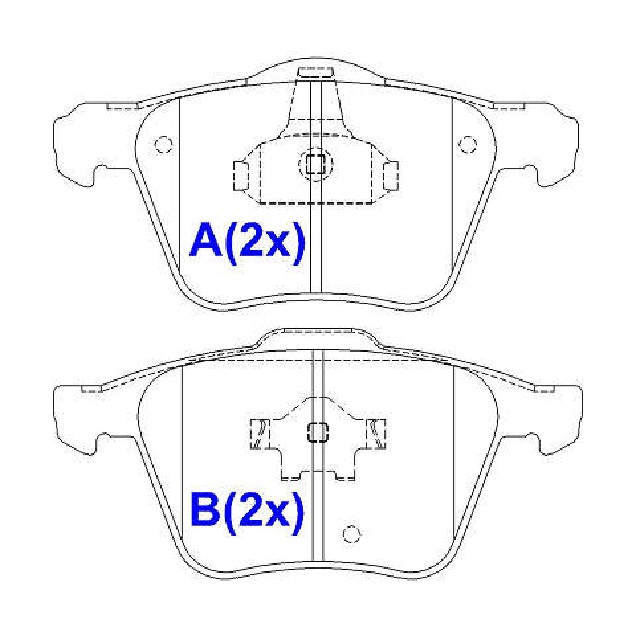 Pastilha de Freio Cerâmica Dianteira para Volvo XC90 - Syl - 2429C