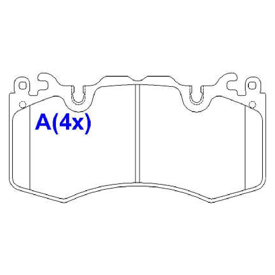 Pastilha de Freio Cerâmica Dianteira para Land Rover Range Rover Sport e Range Rover Vogue - Syl - 4283C