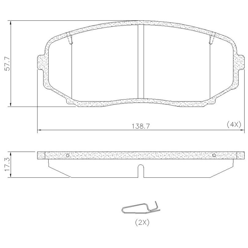 Pastilha de Freio Dianteira para Mitsubishi L200 e Pajero Sport - Fras-le - PD/2195