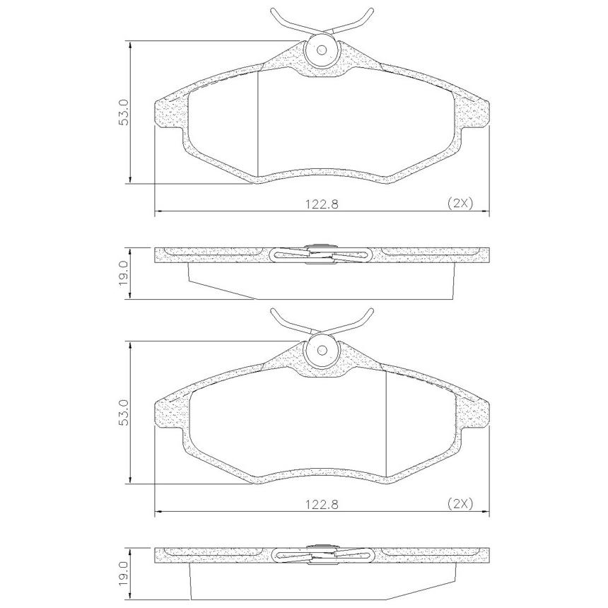 Pastilha de Freio Dianteira para Citroen C3 - Fras-le - PD/648