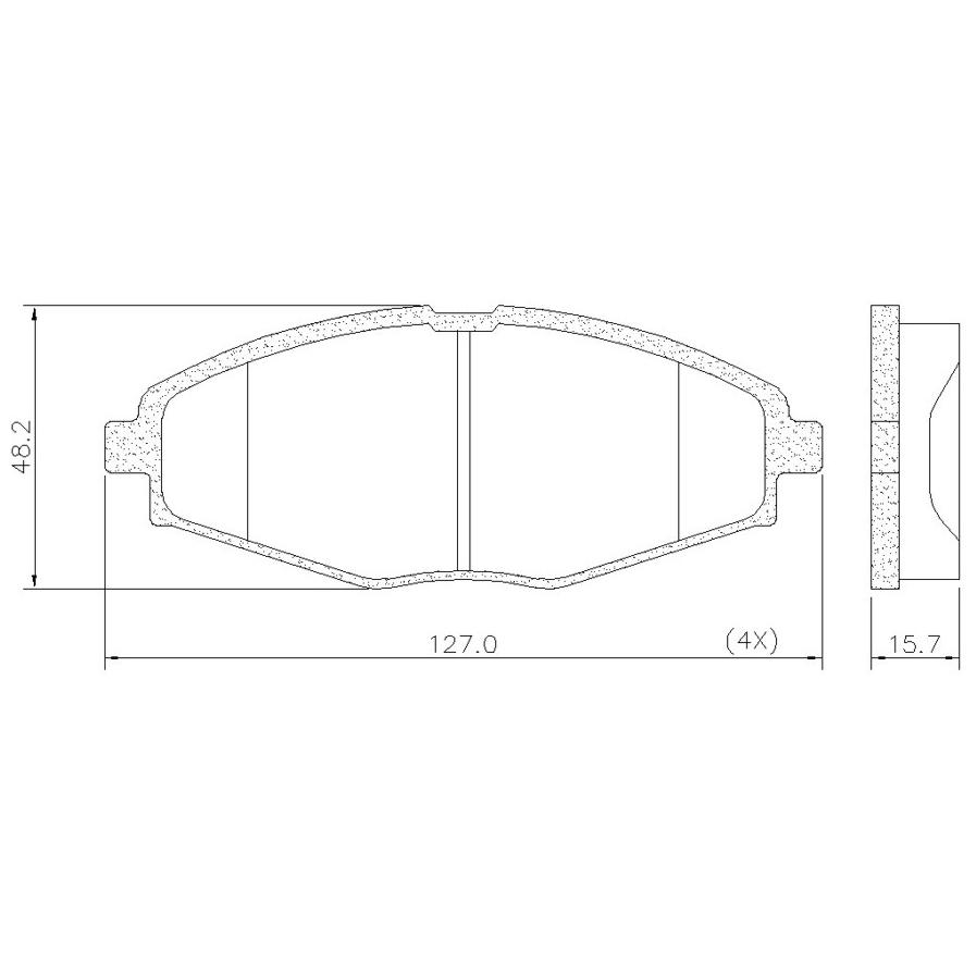 Pastilha de Freio Dianteira para Chery QQ - Fras-le - PD/598