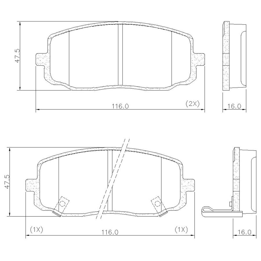 Pastilha de Freio Dianteira para KIA Picanto - Fras-le - PD/633