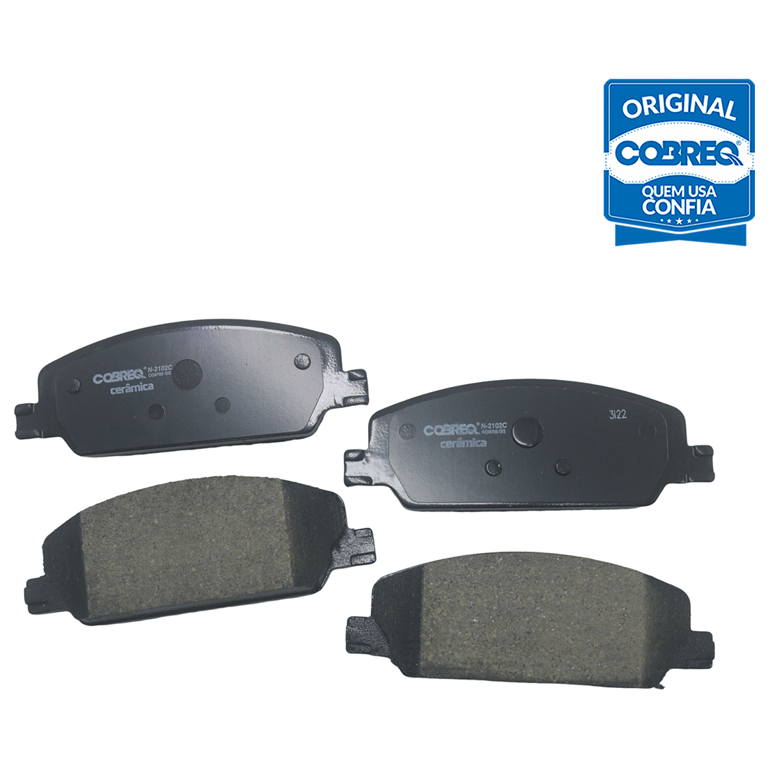 Pastilha de Freio Cerâmica Dianteira para Fiat Fastback e Pulse - Cobreq - N-2102C