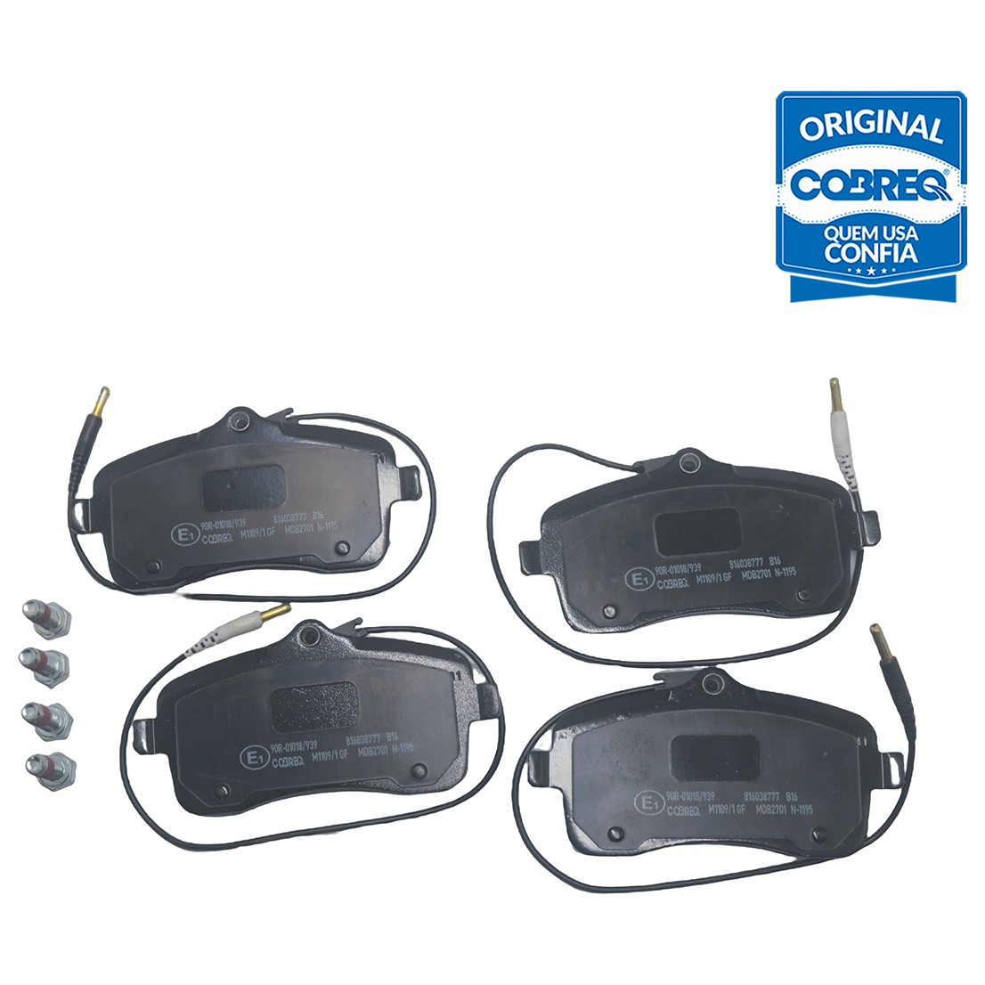 Pastilha de Freio Dianteira para Peugeot 407 e 407 SW - Cobreq - N-1195