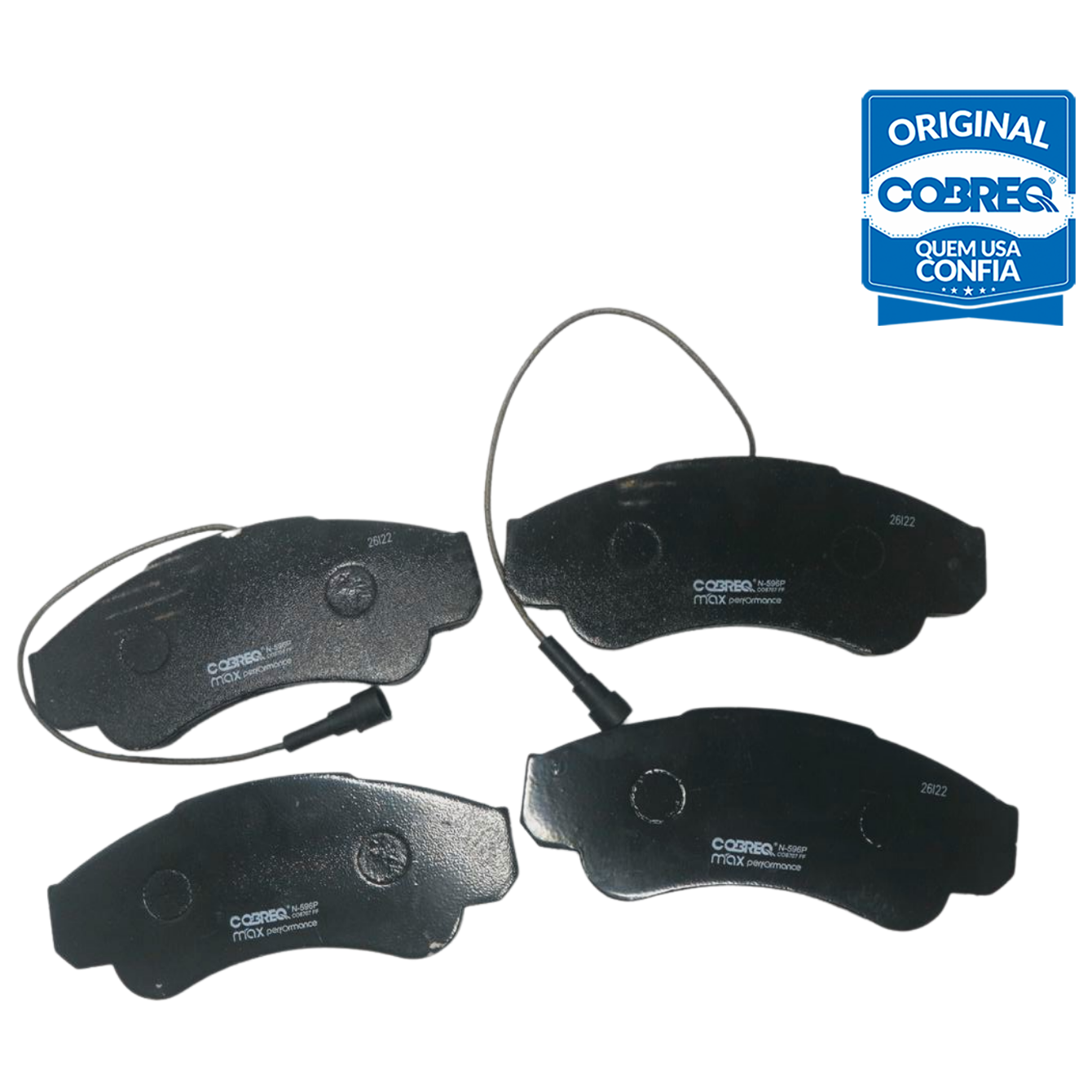 Pastilha de Freio Dianteira para Fiat Ducato e Peugeot Boxer - Cobreq - N-596P