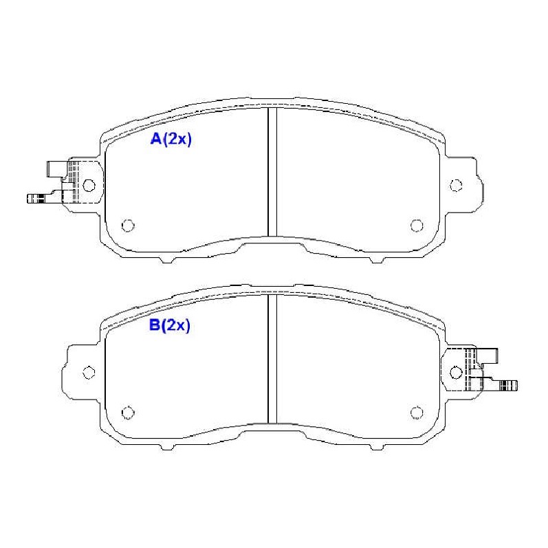 Jogo de Pastilhas de Freio Dianteira para Nissan Altima - Syl - 9180