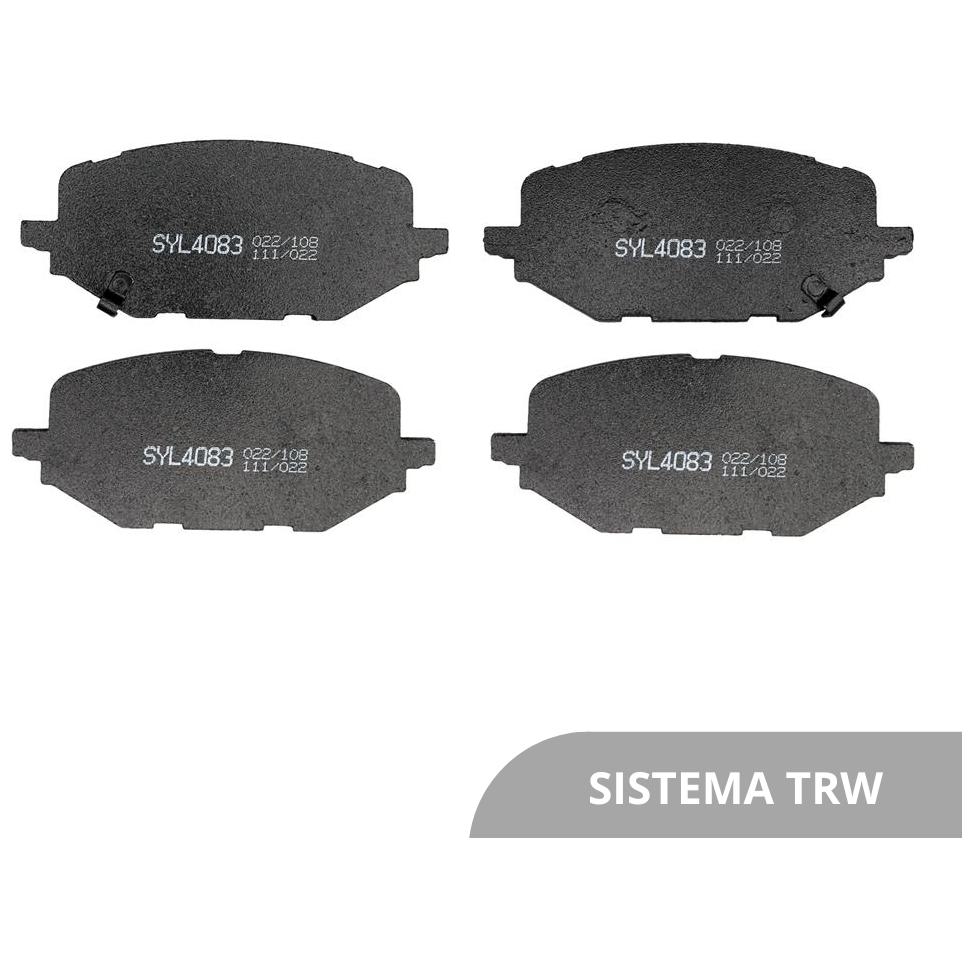 Jogo de Pastilhas de Freio Dianteira para Chevrolet Montana e Tracker - Syl - 4083