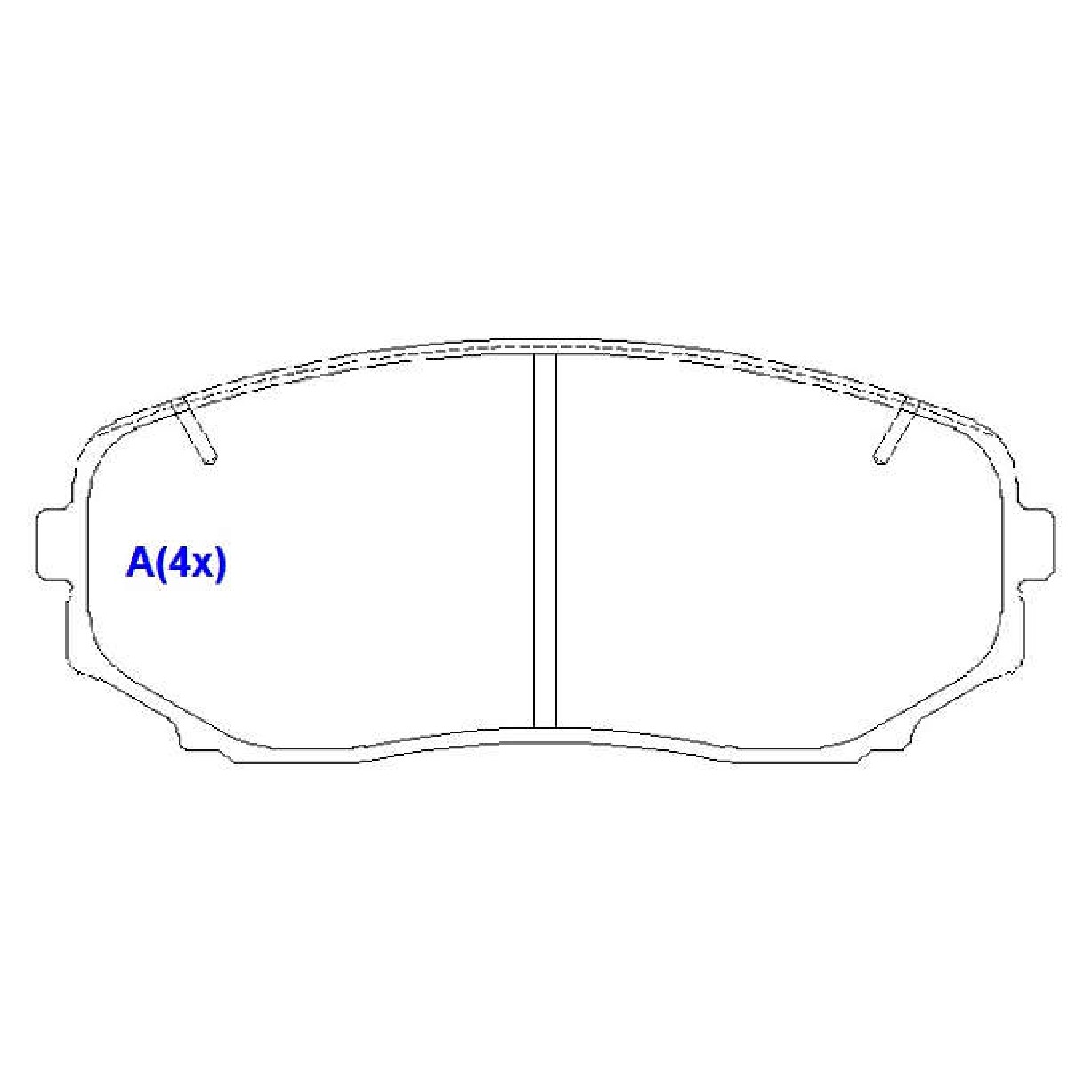 Jogo de Pastilhas de Freio Dianteira para Mitsubishi L200 e Pajero Sport - Syl - 3311
