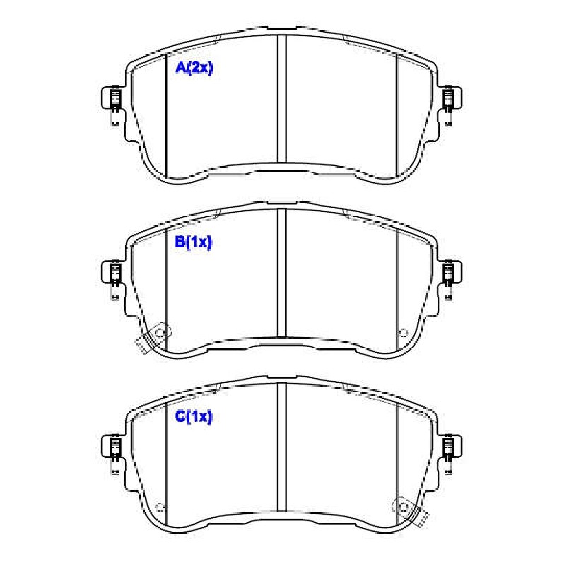 Jogo de Pastilhas de Freio Dianteira para Toyota Corolla - Syl - 4259