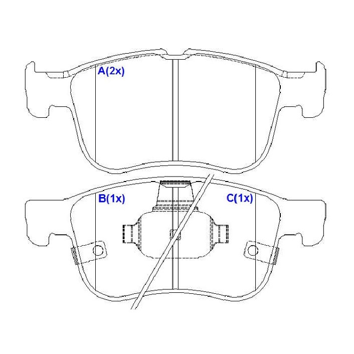 Jogo de Pastilhas de Freio Dianteira para Ford Bronco e Maverick - Syl - 4226