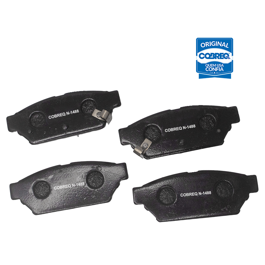 Pastilha de Freio Traseira para Mitsubishi COLT e Lancer - Cobreq - N-1488
