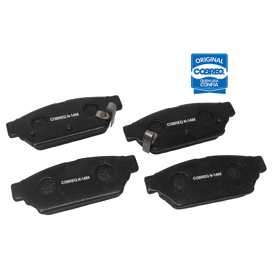 Pastilha de Freio Traseira para Mitsubishi COLT e Lancer - Cobreq - N-1488