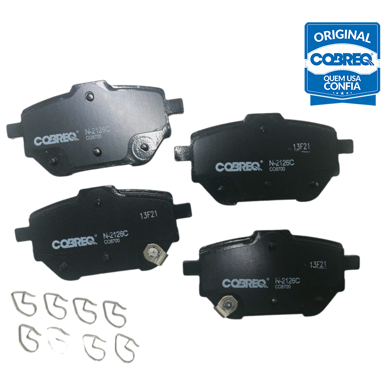 Pastilha de Freio Cerâmica Traseira para Toyota Corolla - Cobreq - N-2126C