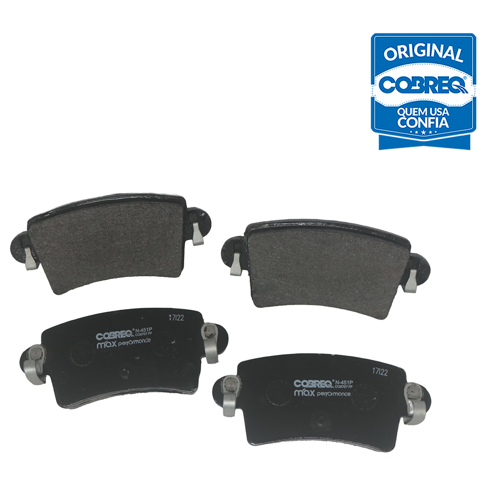 Pastilha de Freio Traseira para Renault Master - Cobreq - N-451P