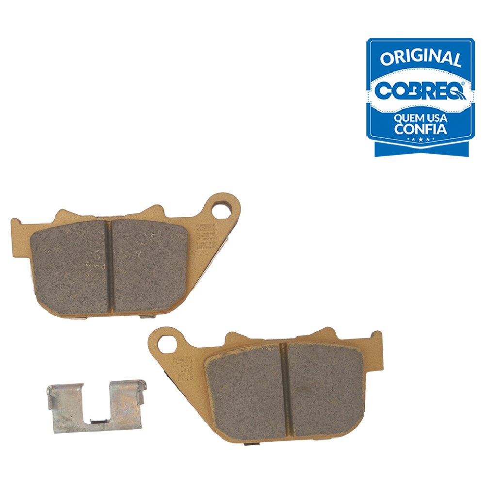 Pastilha de Freio Traseira para Harley-Davidson Sportster 1200 e Sportster 883 - Cobreq - N-1615
