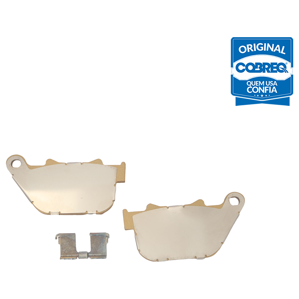 Pastilha de Freio Traseira para Harley-Davidson Sportster 1200 e Sportster 883 - Cobreq - N-1615