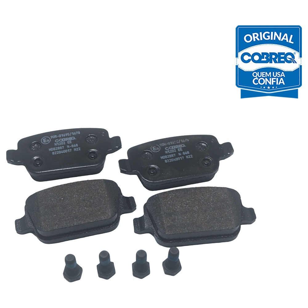 Pastilha de Freio Traseira para Land Rover Freelander 2 e Volvo S80 - Cobreq - N-868