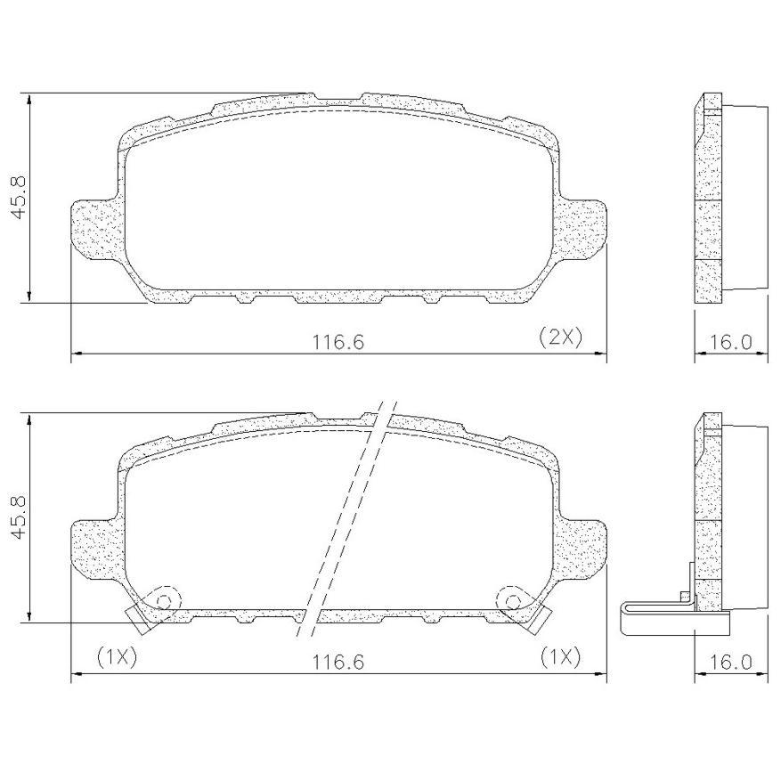 Pastilha de Freio Traseira para Honda HR-V - Fras-le - PD/1495