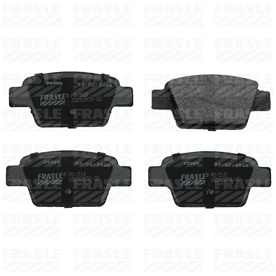 Pastilha de Freio Traseira para Fiat Bravo e Stilo - Fras-le - PD/518