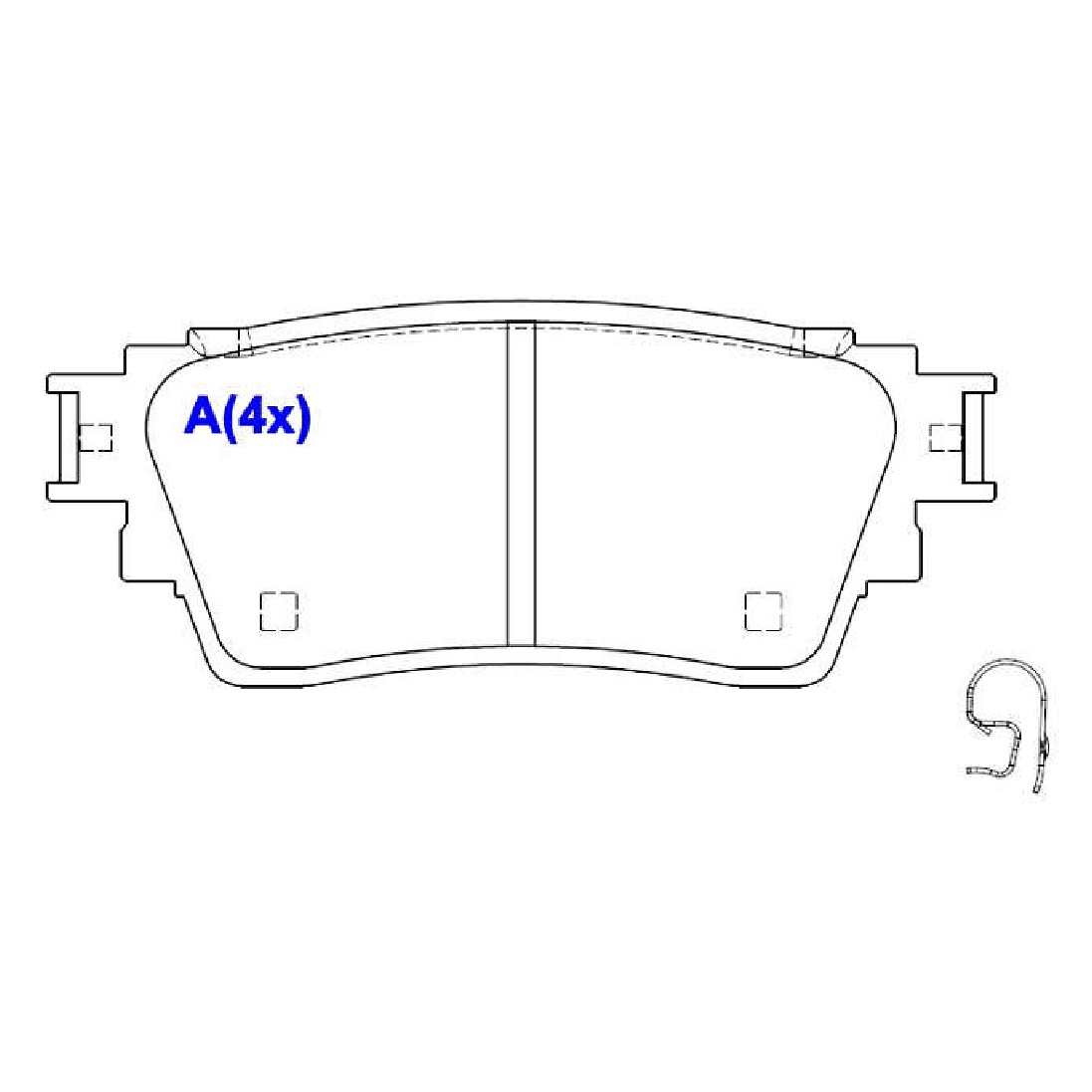 Jogo de Pastilhas de Freio Traseira para Mitsubishi Eclipse Cross e Outlander - Syl - 3310