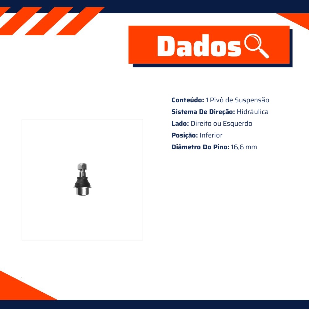 Pivô de Suspensão - SKF - VKDS 6015