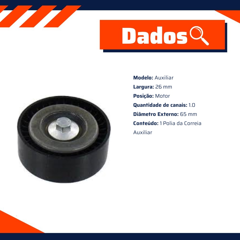 Polia da Correia Auxiliar - SKF - VKM 32260 A