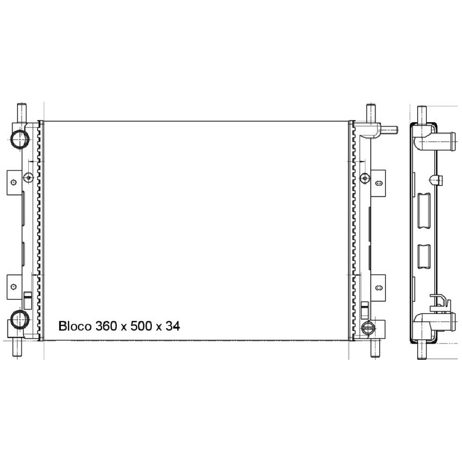 Radiador de Água - Magneti Marelli - RMM373001M