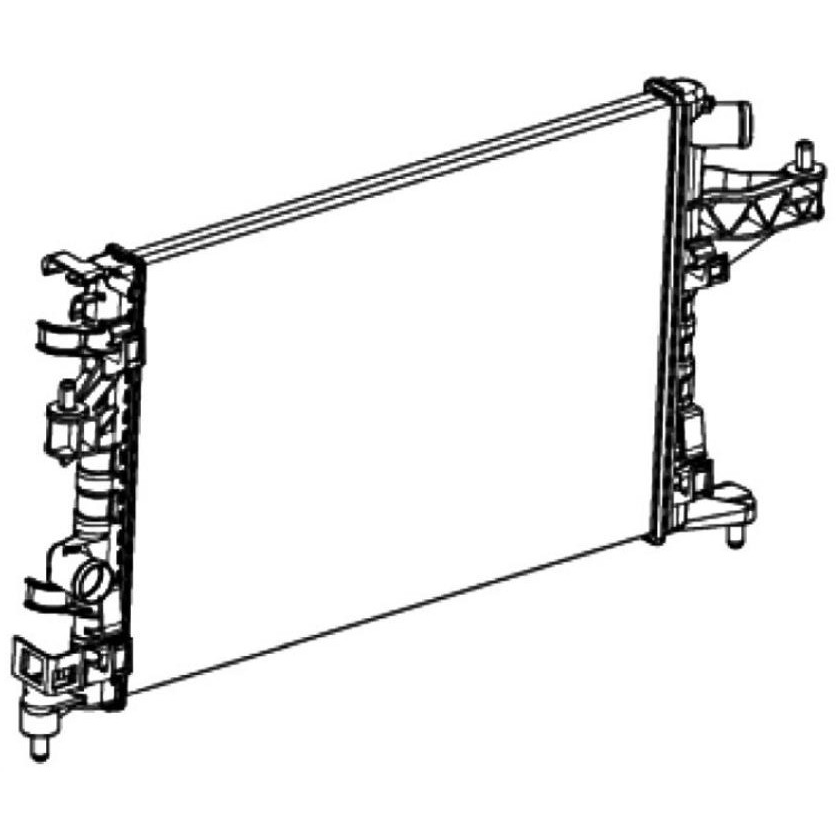 Radiador de Água para Chevrolet Agile - Magneti Marelli - RMM2067001