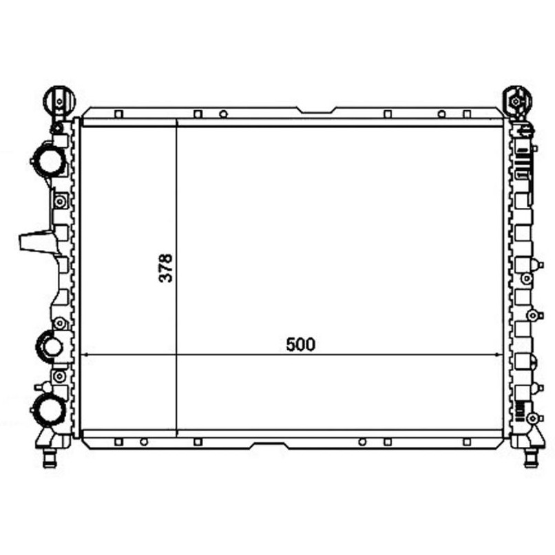 Radiador de Água para Alfa Romeo 155 e Fiat Tipo - Magneti Marelli - RMM1056RFT