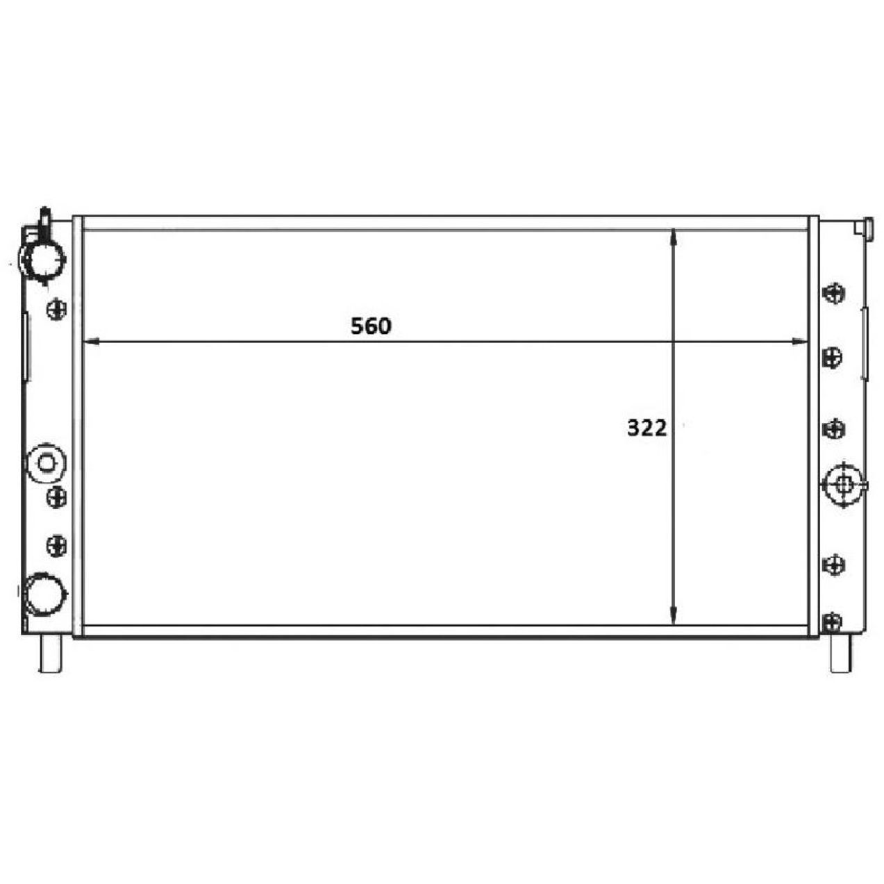 Radiador de Água para Fiat Fiorino e Uno - Magneti Marelli - RMM1064RFT