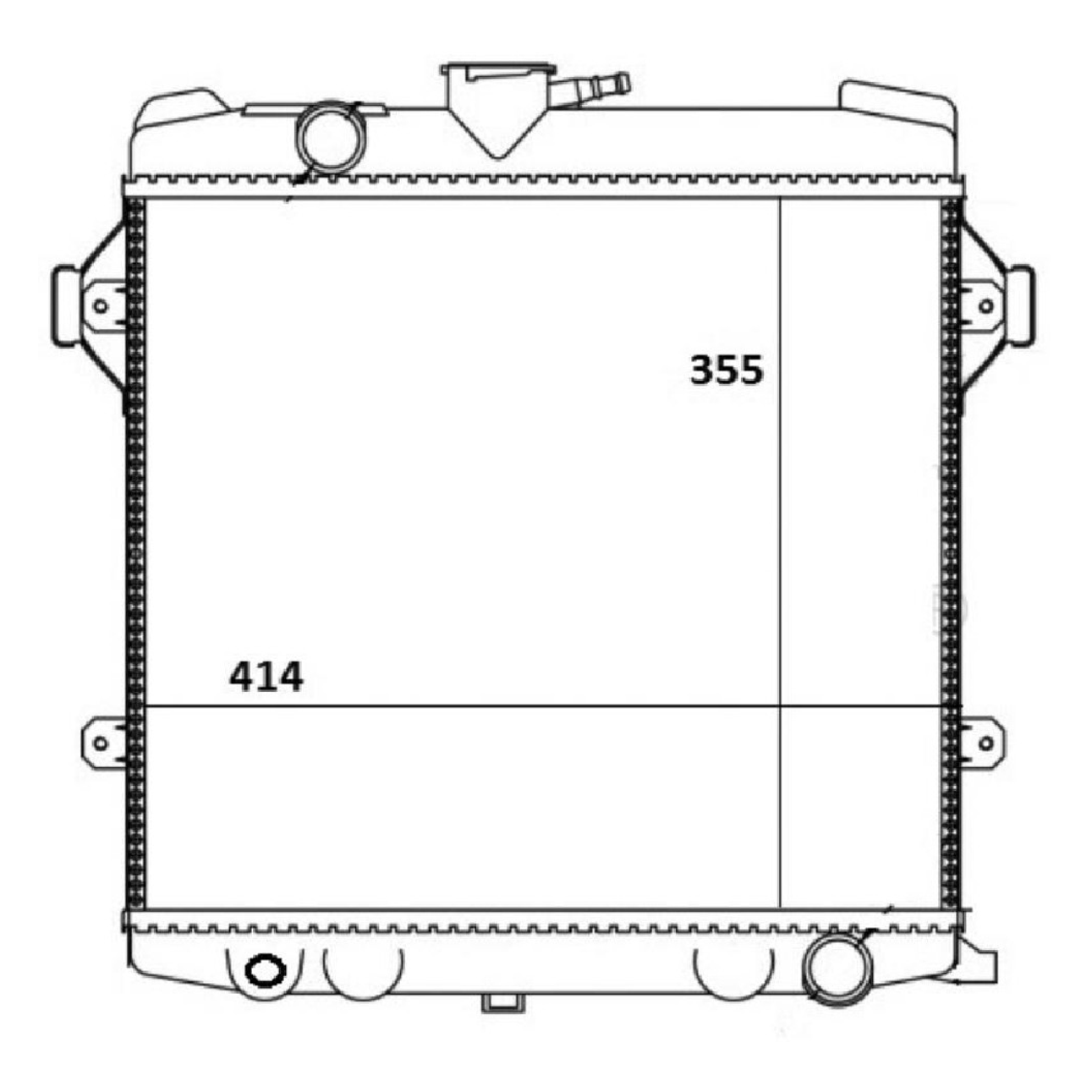 Radiador de Água - Magneti Marelli - RMM1084GM