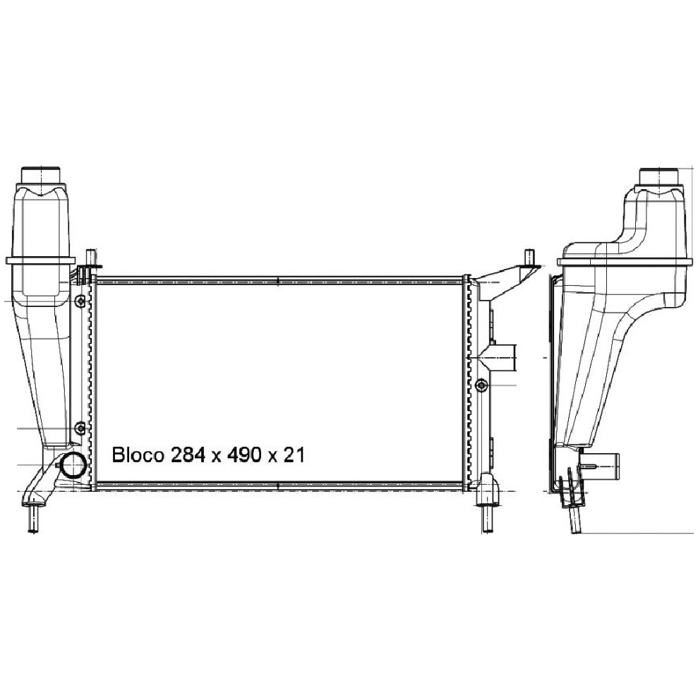 Radiador de Água para Chevrolet Celta - Magneti Marelli - RMM520001M