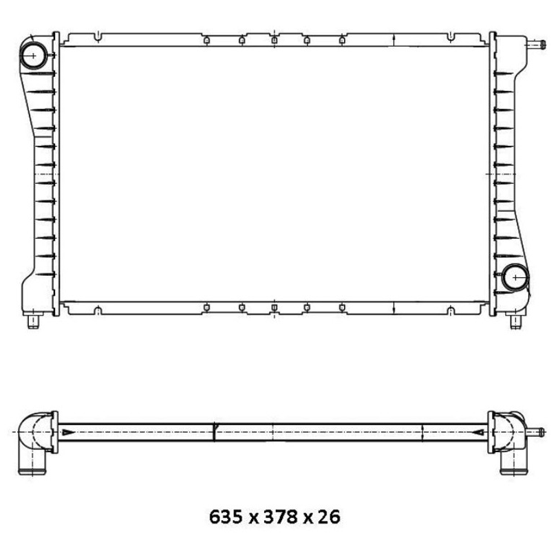Radiador de Água para Chevrolet Blazer e S10 - Magneti Marelli - RMM376910381