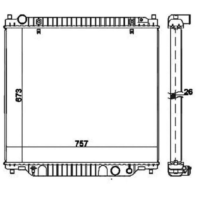 Radiador de Água - Magneti Marelli - RMM1048RFD