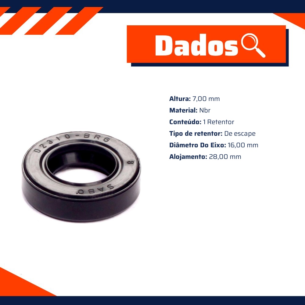 Retentor para Honda ML 125 - Sabó - 02310BRG