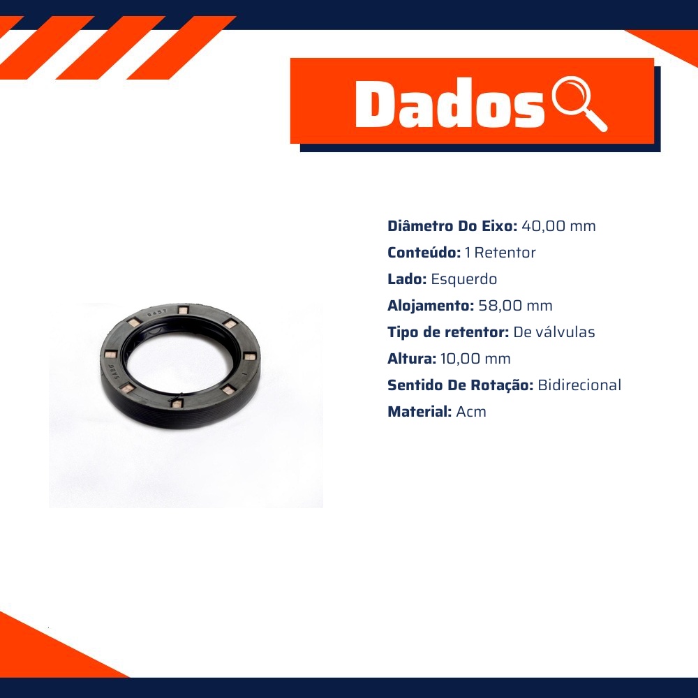Retentor - Sabó - 08457BRGP