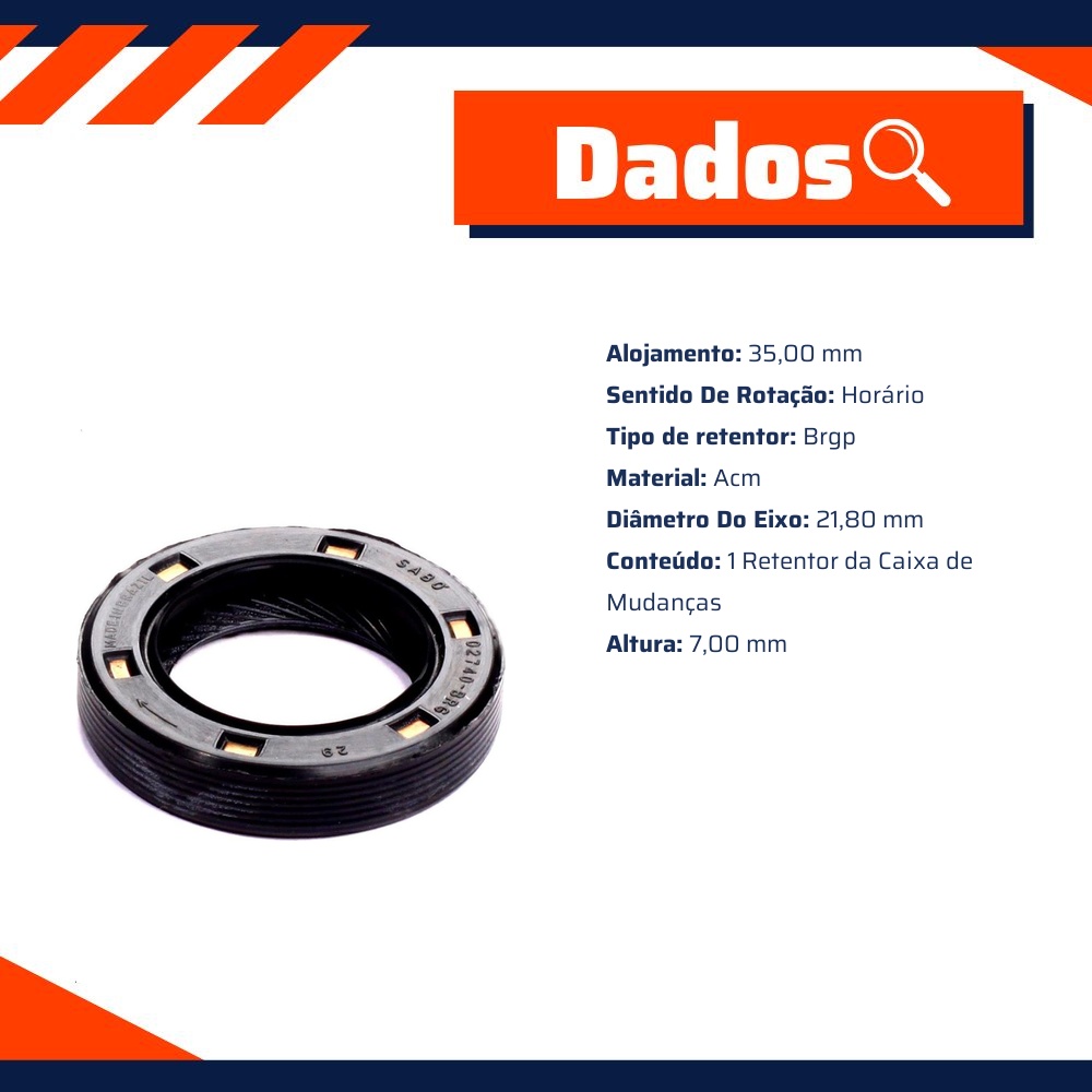 Retentor da Caixa de Mudanças - Sabó - 02740BRGP