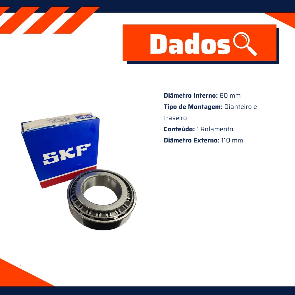 Rolamento para Mercedes-Benz O-321 - SKF - 32212