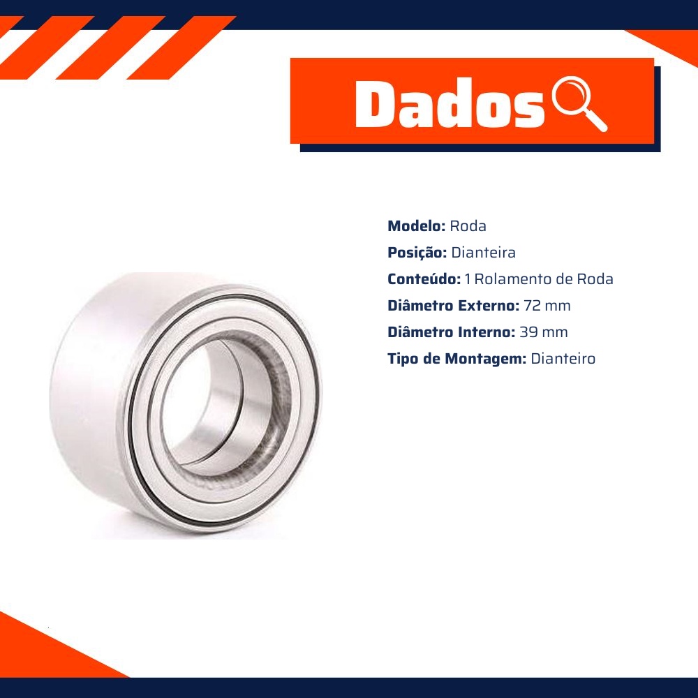 Rolamento de Roda - SKF - BAH-0206/VC560