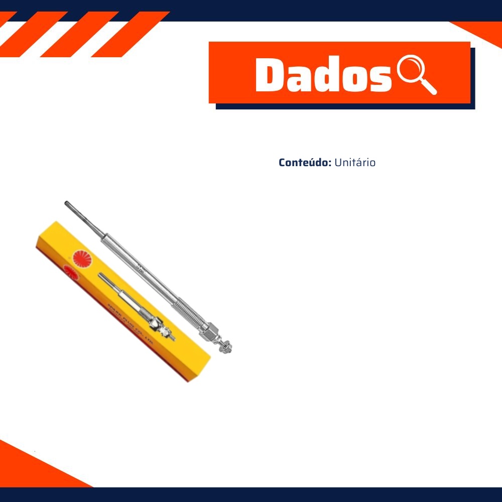 Vela Aquecedora para Ford Ranger e Transit - NGK - Y1045AS