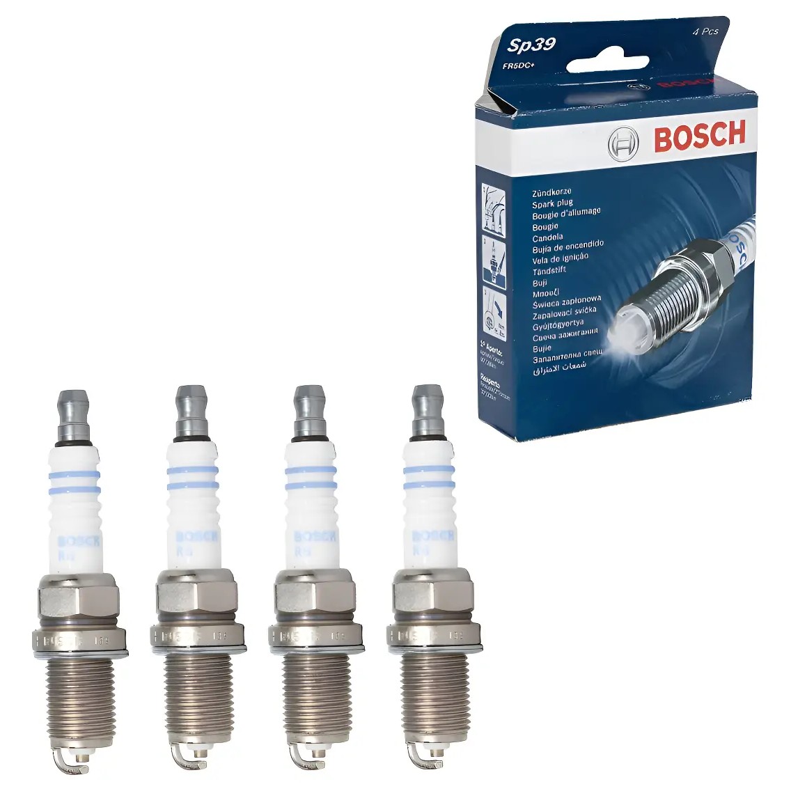 Kit 4 Vela de Ignição - Bosch - F 000 KE0 P39