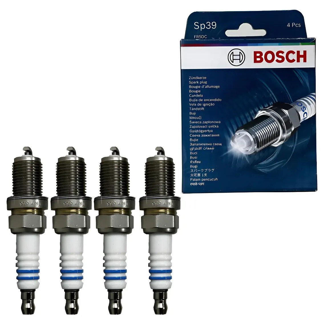 Kit 4 Vela de Ignição - Bosch - F 000 KE0 P39