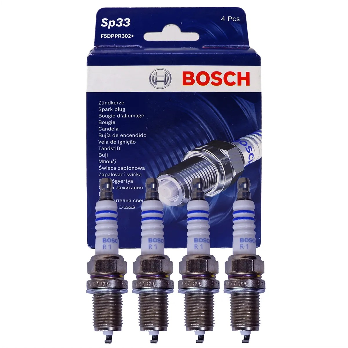 Kit 4 Vela de Ignição - Bosch - F 000 KE0 P33