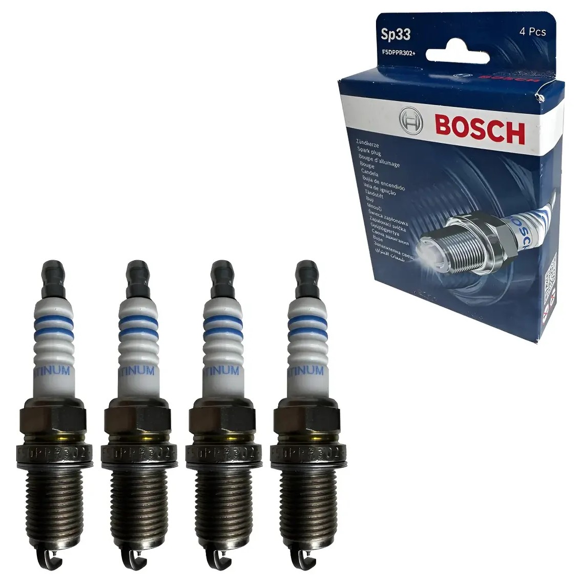 Kit 4 Vela de Ignição - Bosch - F 000 KE0 P33